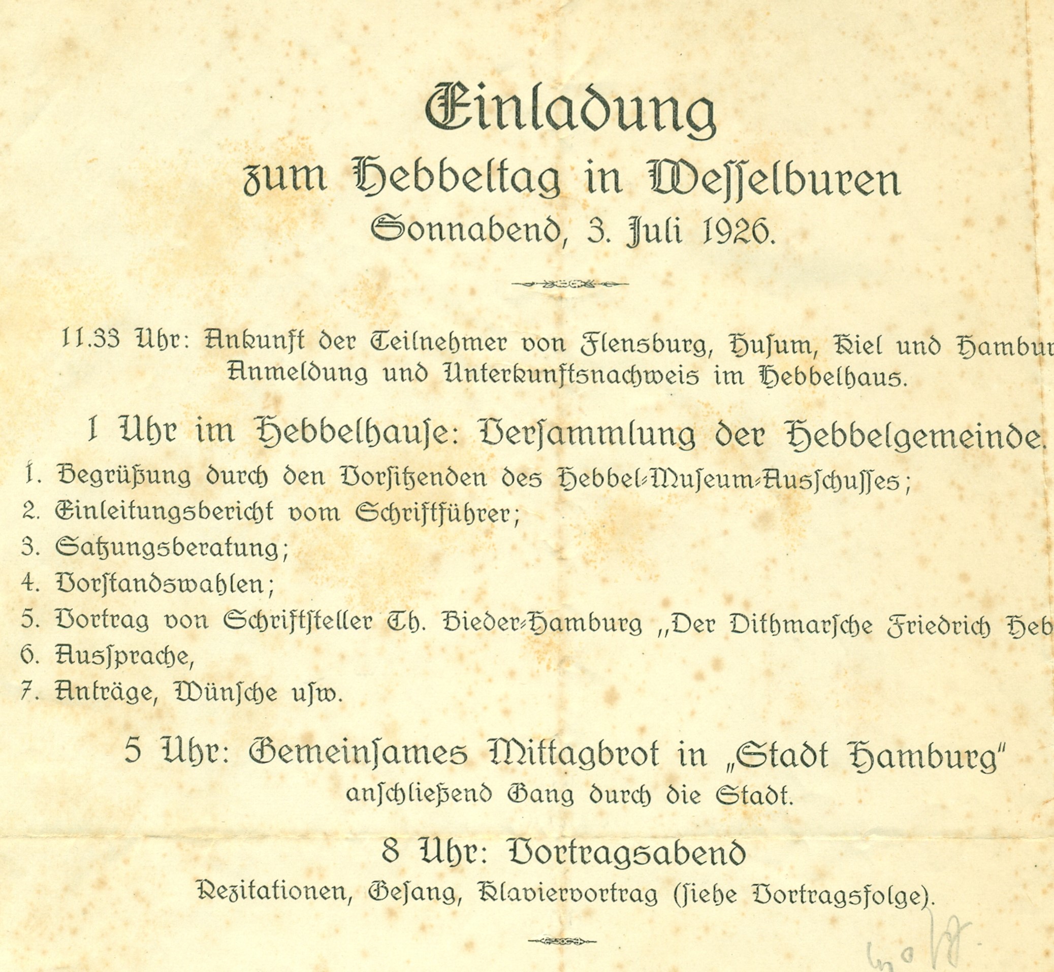 Hebbeltag 1926 2