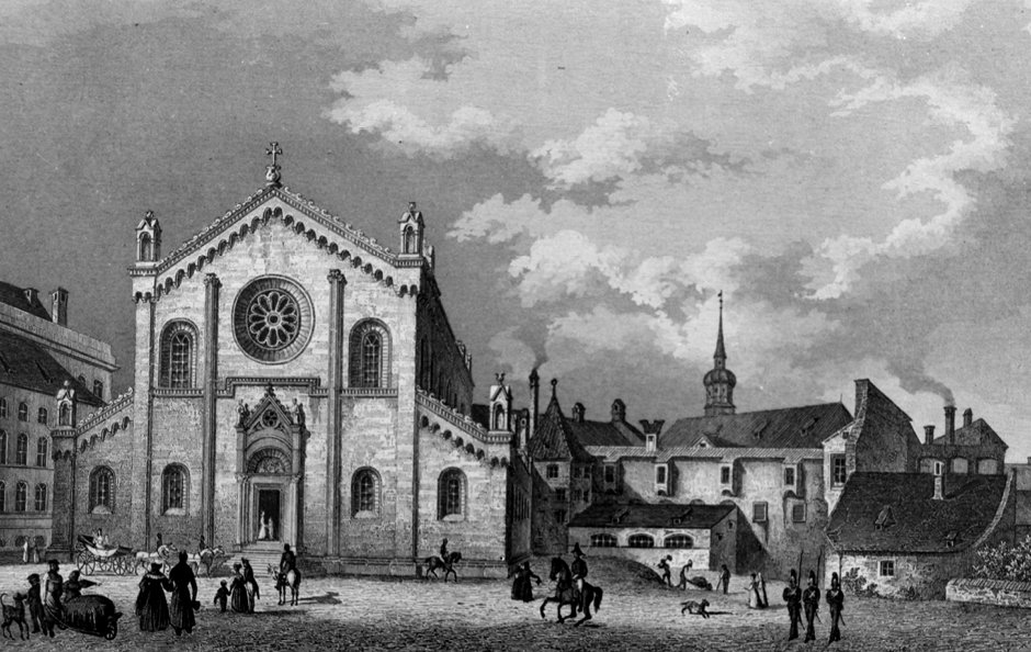 „Allerheiligen-Hofkirche in München, um 1838