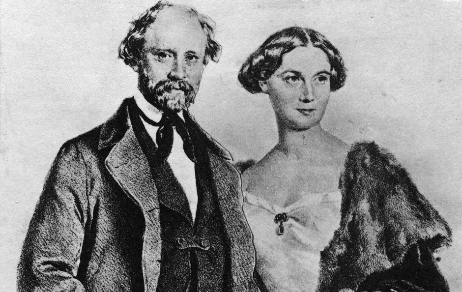 Friedrich Hebbel und Christine Hebbel geb. Enghaus